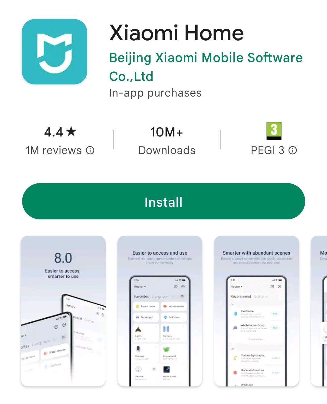 Xiaomi Home app is available for download in the App Store.